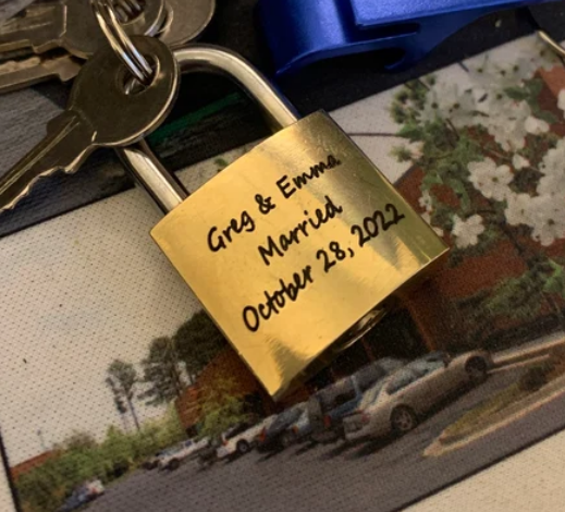 Personalized Lovers Lock