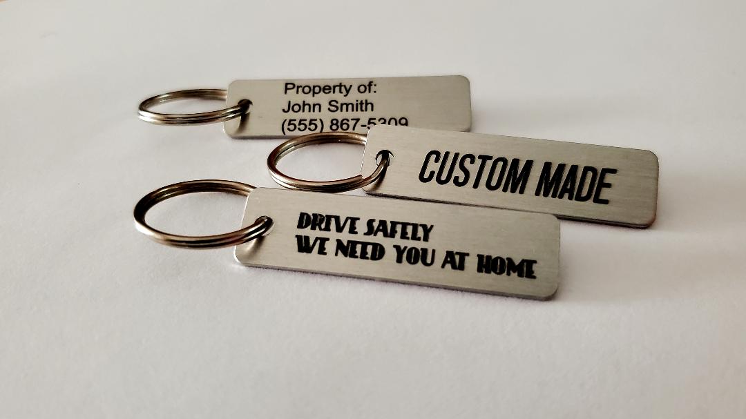 Personalized Aluminum Key Chain Tags
