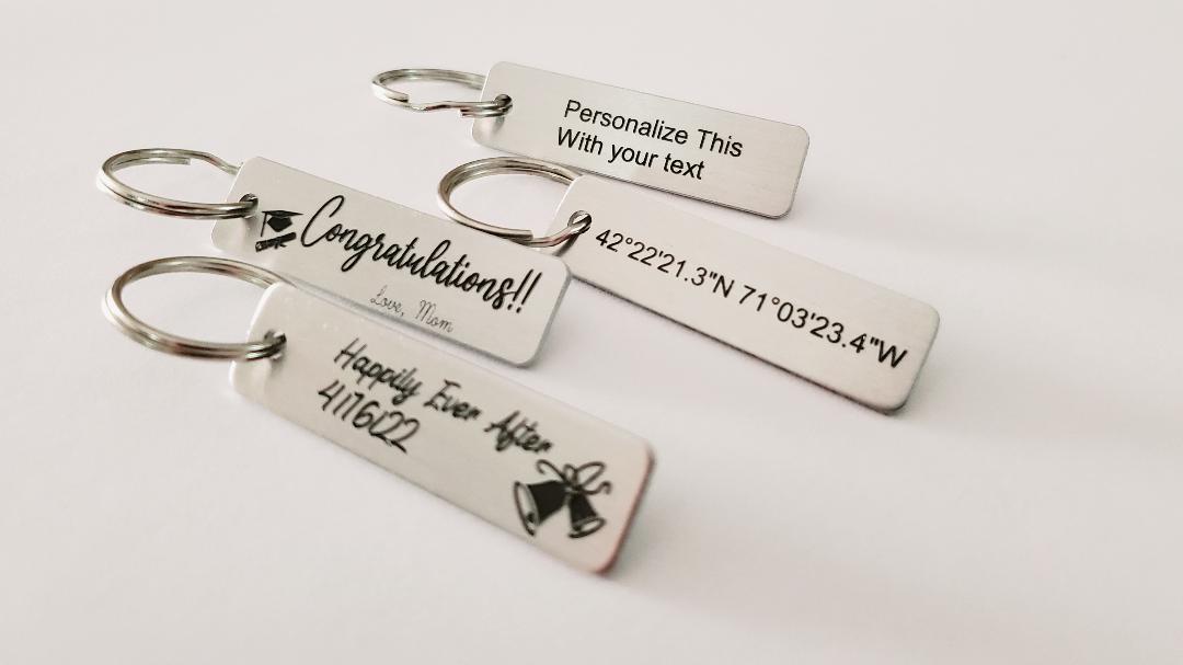 Personalized Aluminum Key Chain Tags