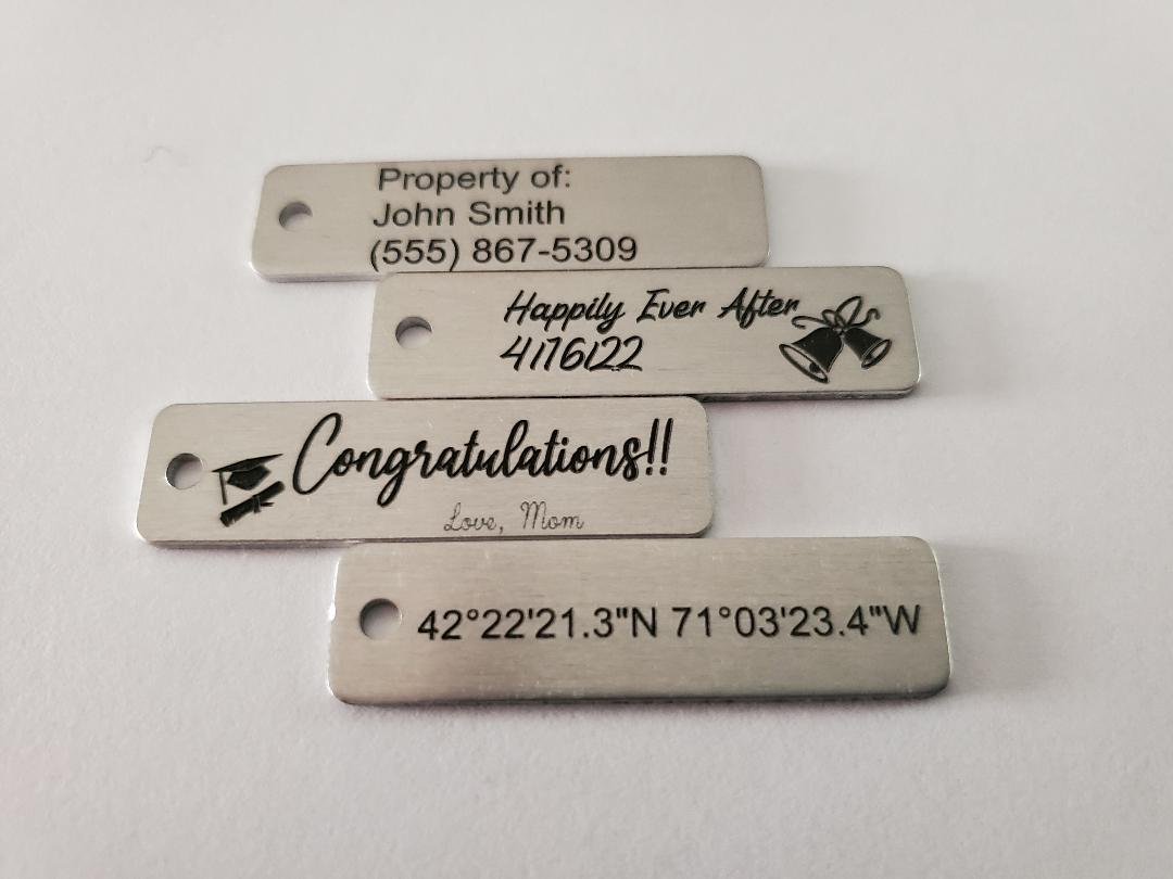 Personalized Aluminum Key Chain Tags